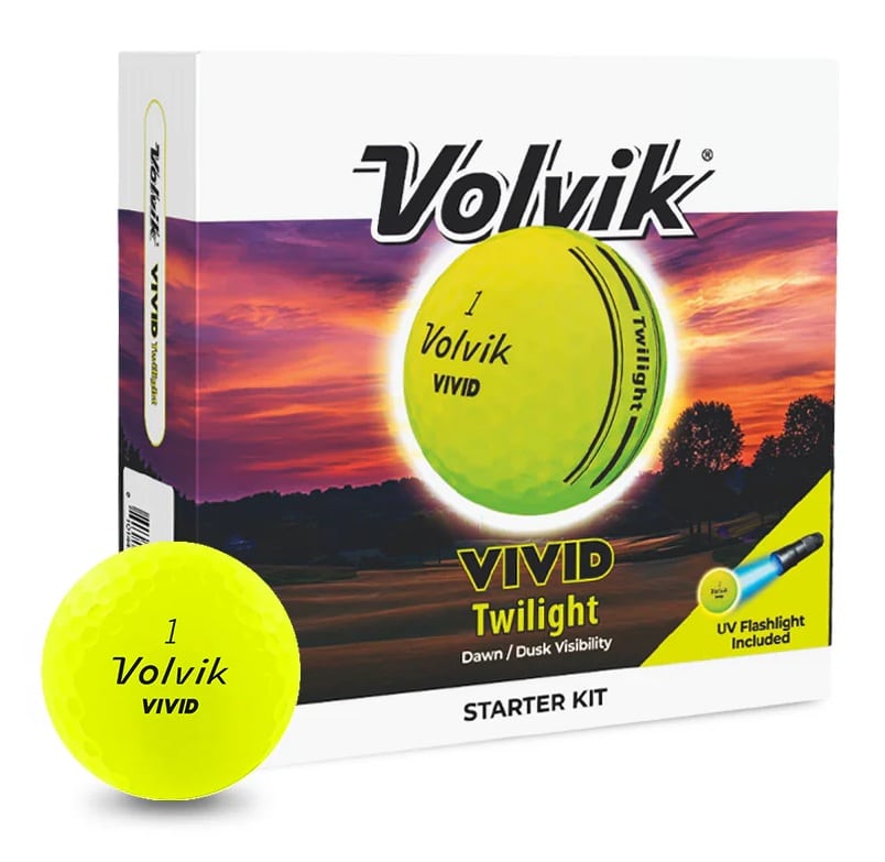 Volvik Vivid Twilight Golf Balls with Flashlight