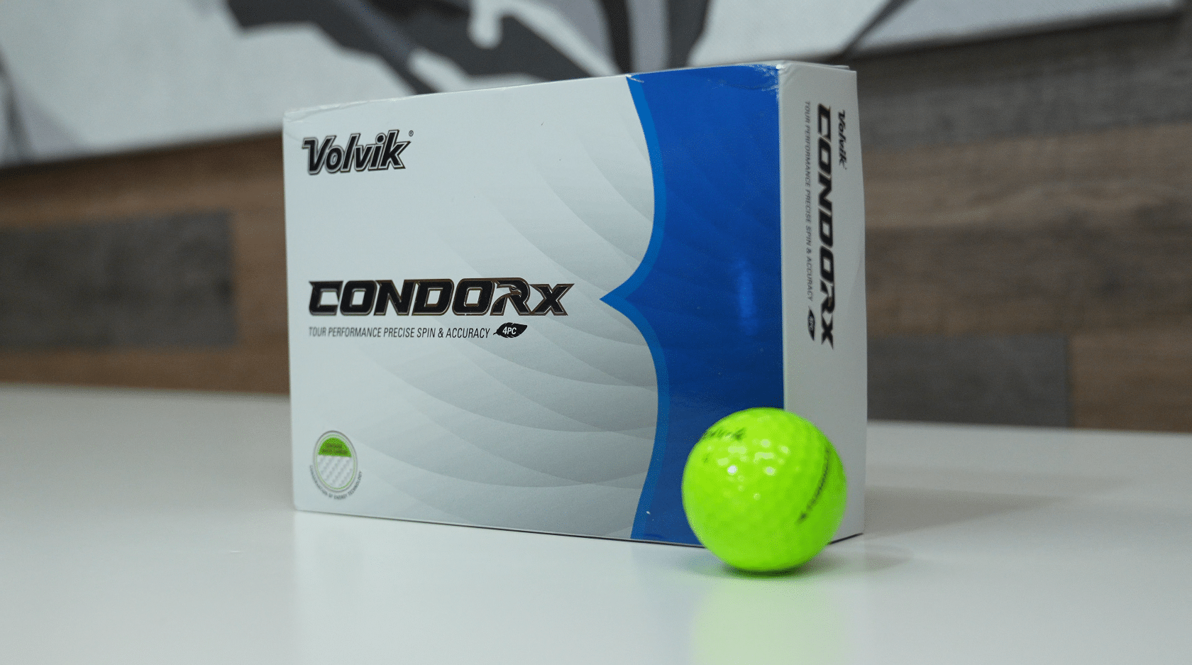 Volvik Condor X golf ball box and ball