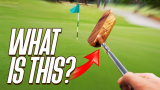 Golf with a WOODEN PUTTER? (crazy results)