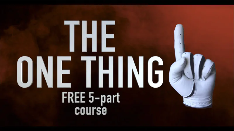 the one thing free 5 part course front 