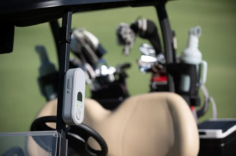 Ace Smart Speaker on Golf Cart Magnetic Grip 4
